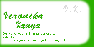 veronika kanya business card