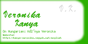 veronika kanya business card